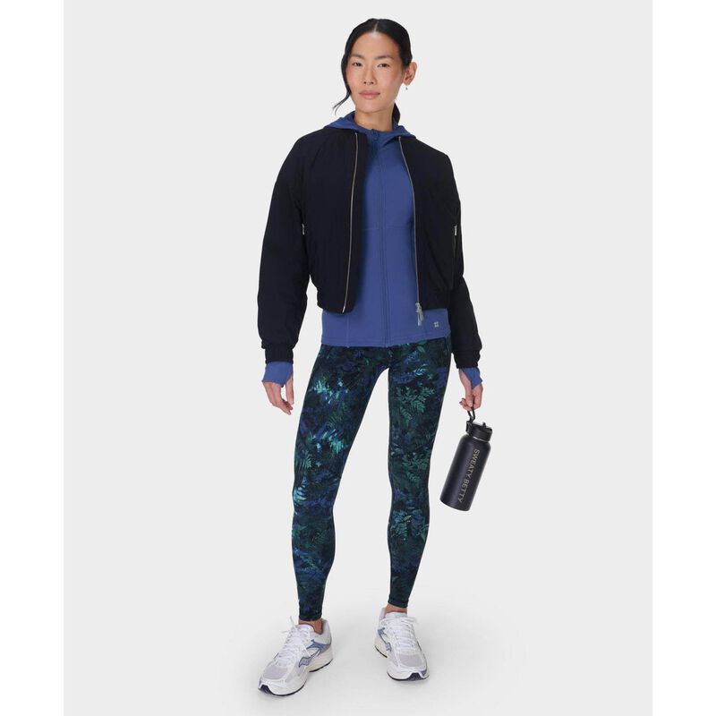 Sweaty Betty Power 7/8 Workout Leggings Green Forest Print image number 3